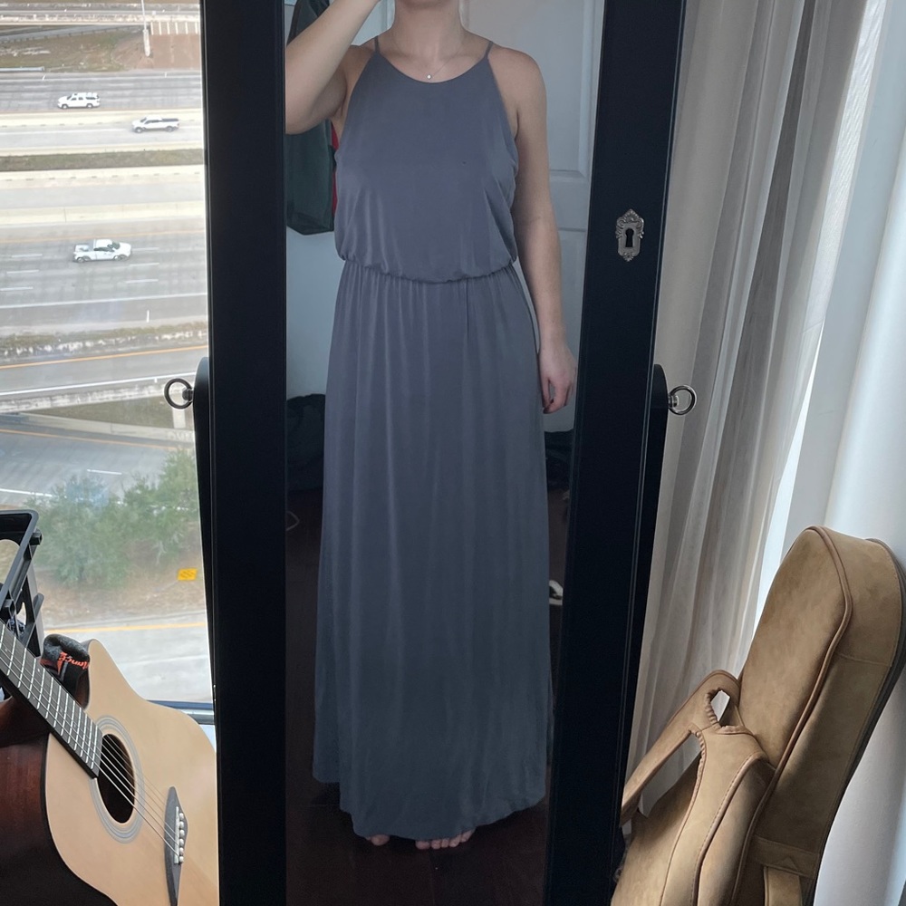 Gap gray maxi dress